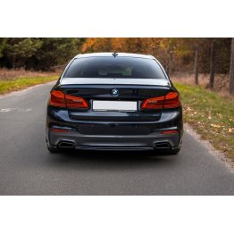 Накладка сплиттер на задний бампер на BMW 5 G30 / G31 M-Pack